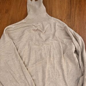 Turtle neck sweater dress.